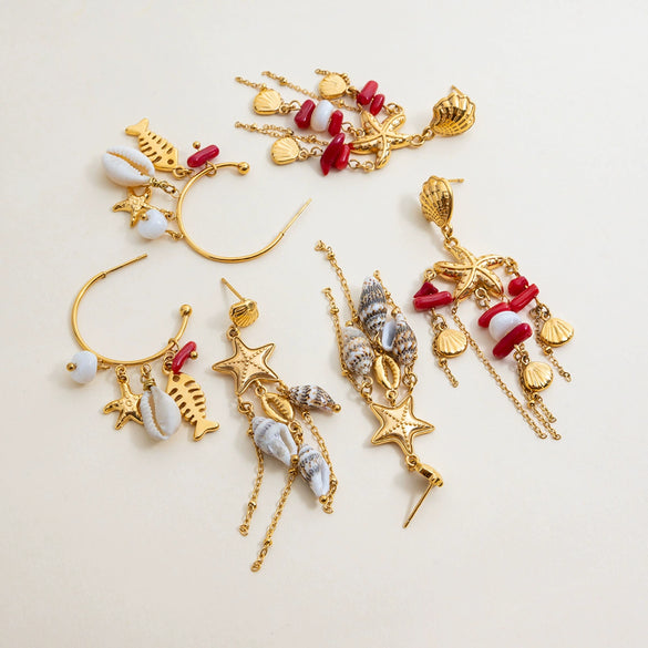 Shell Animal Zodiac Style Women's Highend Earrings
