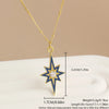 Shell Copper 18K Gold Plated Basic Commute Plating Inlay Devil'S Eye Palm Lightning Zircon Pendant Necklace