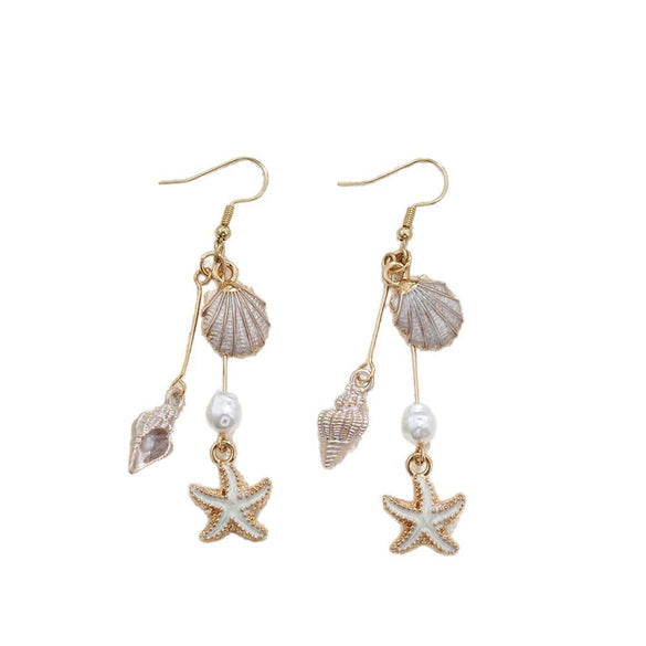 Shell Geometric Bohemian Handmade Women's Vacation Style Earrings