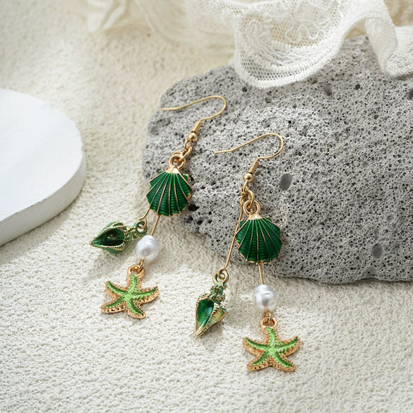 Shell Geometric Bohemian Handmade Women's Vacation Style Earrings