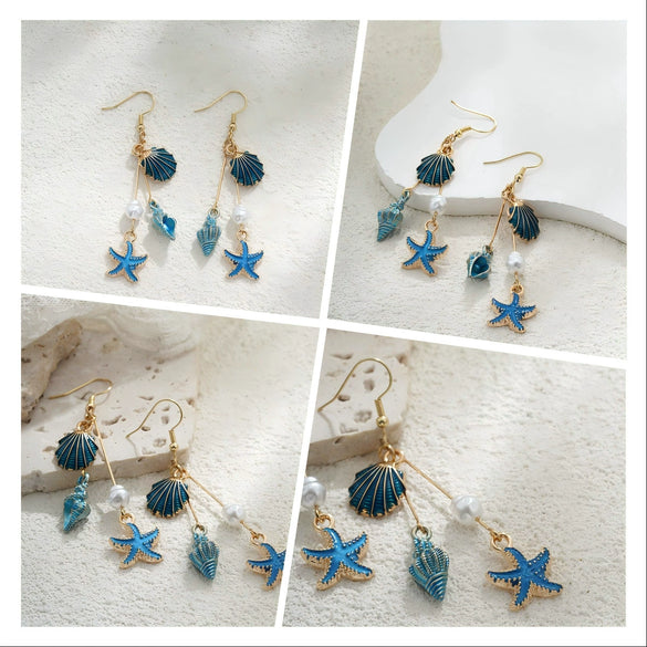 Shell Geometric Bohemian Handmade Women's Vacation Style Earrings