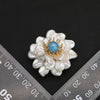 Shell Geometric Brooch Simple Style Electroplating