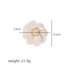Shell Geometric Brooch Simple Style Electroplating