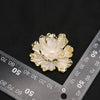Shell Geometric Brooch Simple Style Electroplating