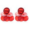Shell Geometric Tassel Electroplated Women's Earrings