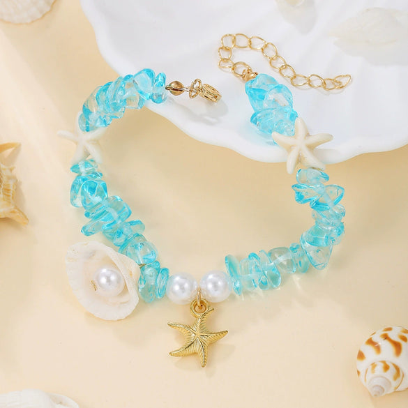 Shell Handmade Bohemian Jewelry Conch Sea Star Bracelet