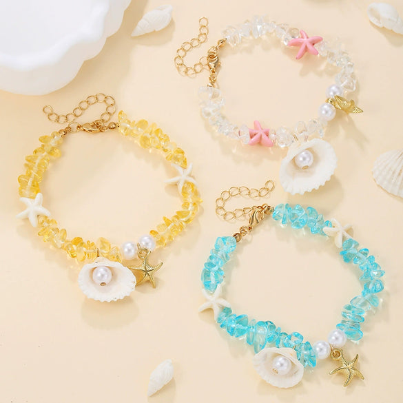 Shell Handmade Bohemian Jewelry Conch Sea Star Bracelet