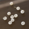 Shell Jewelry Geometric 26 Letters Round Fritillaria Double Sided Straight Hole Matching Material