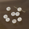 Shell Jewelry Geometric 26 Letters Round Fritillaria Double Sided Straight Hole Matching Material
