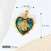 Shell Jewelry Heart Geometric Pendant Accessories Electroplating