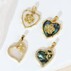 Shell Jewelry Heart Geometric Pendant Accessories Electroplating
