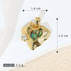 Shell Jewelry Heart Geometric Pendant Accessories Electroplating