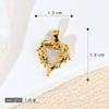 Shell Jewelry Heart Geometric Pendant Accessories Electroplating