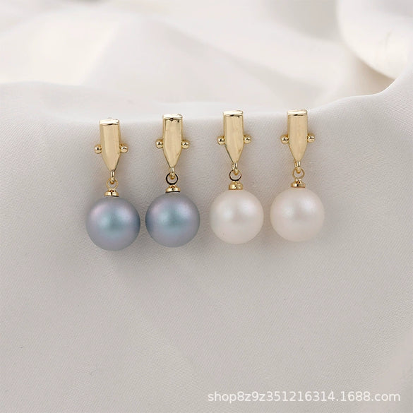 Shell Pearl Handmade Jewelry Accessories With Baking Paint Design