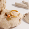 Shell Pendant Ring Ins Style Geometric Stainless Steel Electroplated