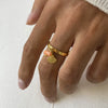 Shell Pendant Ring Ins Style Geometric Stainless Steel Electroplated