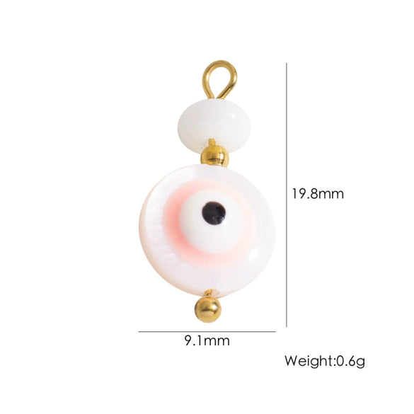 Shell Stainless Steel Accessories Handmade Geometric Fivepointed Star Flower Pendant