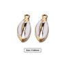 Shell Stainless Steel Oil Dropping Gold Plated Conch Shell Starfish Diy Jewelry Accessories For Bracelet Earrings Pendant Handmade Small Pendant