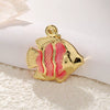 Shell Starfish Conch Animal Style Copper Jewelry Accessories Electroplated Bracelet Necklace Keychain Pendant