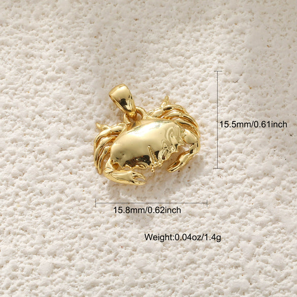 Shell Starfish Conch Animal Style Copper Jewelry Accessories Electroplated Bracelet Necklace Keychain Pendant