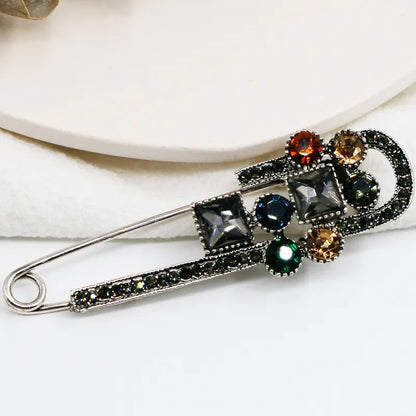 Shiny Geometric Alloy Plating Rhinestones Women'S Brooches