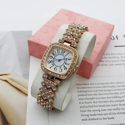 Shiny Solid Color Jewelry Buckle Quartz Women'S Watches