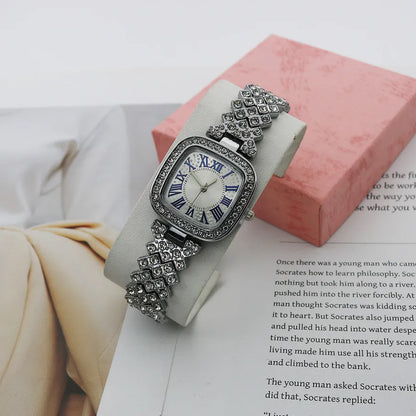 Shiny Solid Color Jewelry Buckle Quartz Women'S Watches