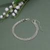 Shiny Solid Color Rhinestones Alloy Wholesale Anklet