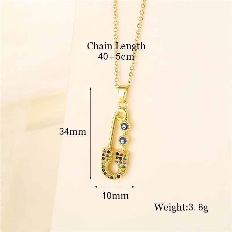 Shiny Tree Water Droplets Flower 201 Stainless Steel Brass Plating Inlay Zircon 18K Gold Plated Women'S Pendant Necklace