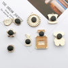 Shoe Accessories Alloy Bear Rhinestone Pearl Hanging Chain With Plants And Flowers Style Electroplating