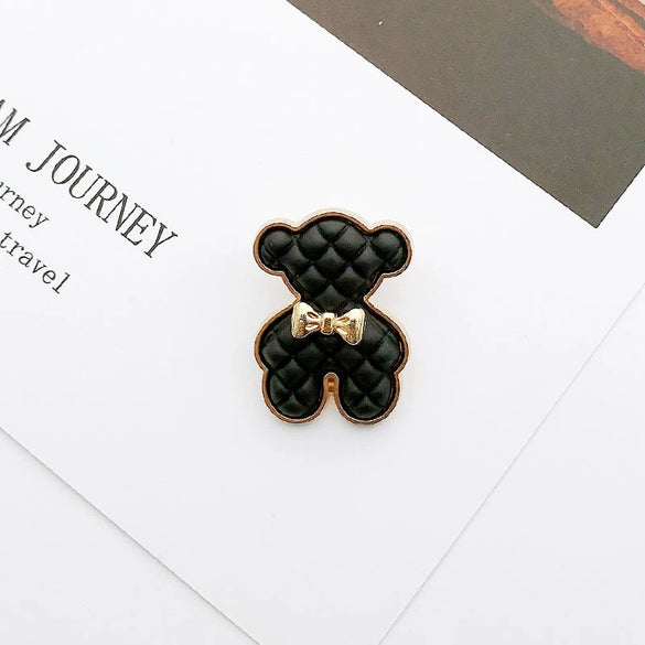 Shoe Accessories Alloy Bear Rhinestone Pearl Hanging Chain With Plants And Flowers Style Electroplating