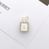 Shoe Accessories Alloy Bear Rhinestone Pearl Hanging Chain With Plants And Flowers Style Electroplating