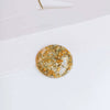 Shoe And Mobile Phone Case Accessories Acrylic Plastic Resin Round Irregular Gold Foil Glitter Dripping Oil Style