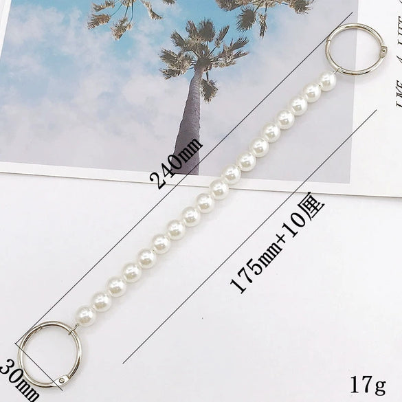 Shoe Chain Jewelry Accessories Acrylic Handmade Beaded Pearl Shoe Buckle Decoration