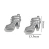 Shoes Shaped Stainless Steel Jewelry Accessories For Diy Bracelet Necklace Bag Hanging With Electroplating