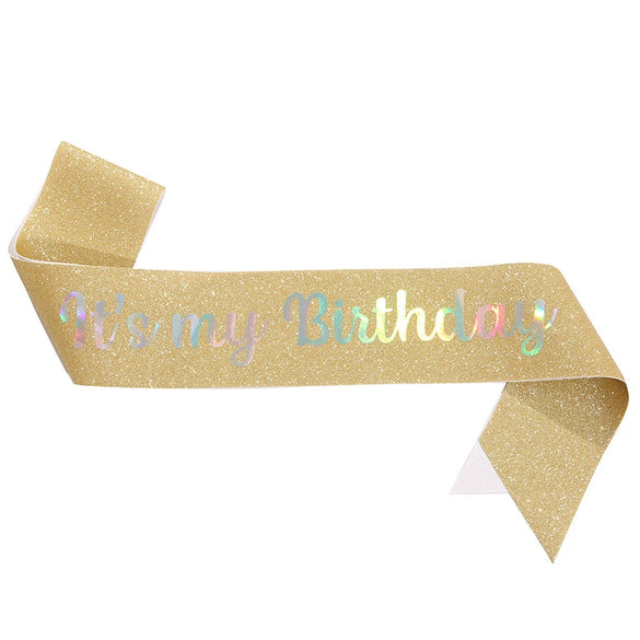 Shoulder Strap Belt Party Decoration Glitter Cloth Bronzing