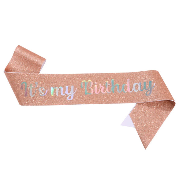 Shoulder Strap Belt Party Decoration Glitter Cloth Bronzing