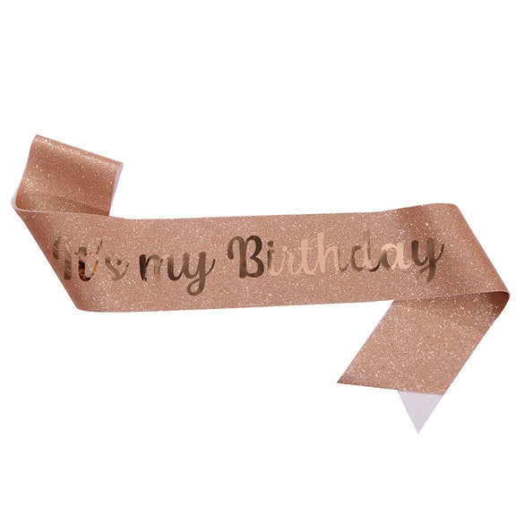 Shoulder Strap Belt Party Decoration Glitter Cloth Bronzing