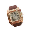 Silicone Alloy Stainless Steel Men's Square Casual Quartz Watch