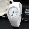 Silicone Alloy Watch Round Dial Leisure Style For Men And Women