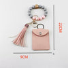 Silicone Bead Tassel Bracelet And Card Holder