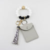 Silicone Bead Tassel Bracelet And Card Holder