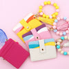 Silicone Beads Pu Bracelet Keychain With Solid Color For Women Leisure Travel Style