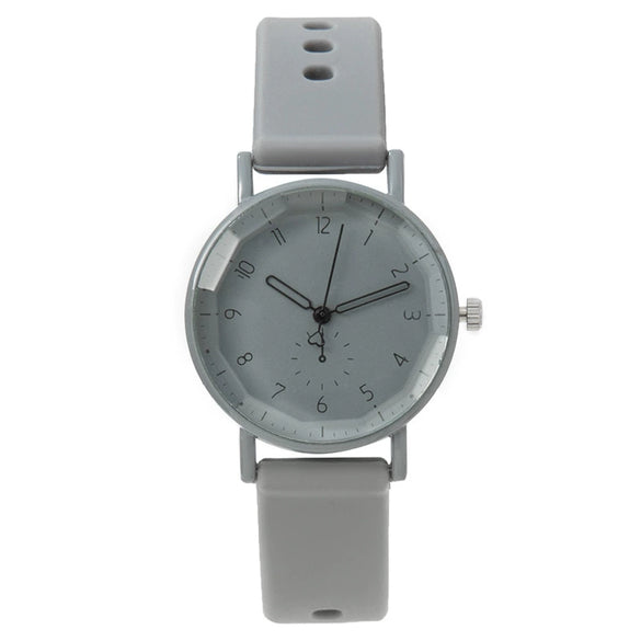 Silicone Cartoon Round Dial Female Quartz Watch
