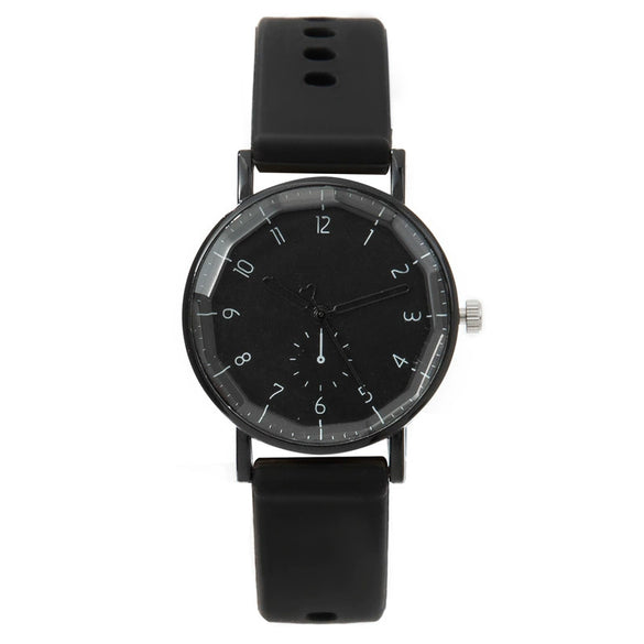 Silicone Cartoon Round Dial Female Quartz Watch