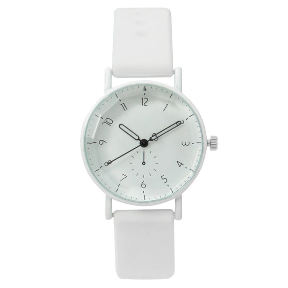 Silicone Cartoon Round Dial Female Quartz Watch
