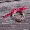 Silicone Five Layer Bracelet With Solid And Mixed Colors And Ribbon Lovely Style Jelly Bangles