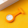 Silicone Plastic Stainless Steel Fashion Unisex Round Dial Tshaped Pocket Pin Hanging Watch