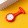 Silicone Plastic Stainless Steel Fashion Unisex Round Dial Tshaped Pocket Pin Hanging Watch