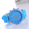 Silicone Plastic Watch Fashionable Colorful Round Student Watch For Boys And Girls